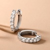image:imageRossSimons 050 ct tw LabGrown Diamond Huggie Hoop Earrings in Sterling Silver