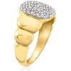 image:imageRossSimons 050 ct tw LabGrown Diamond Puffy Cluster Ring in 18kt Gold Over SterlingDiamond