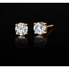 image:imageRossSimons 050 ct tw LabGrown Diamond Stud Earrings in 18kt Gold Over Sterling