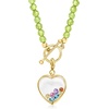 image:imageRossSimons 060 ct tw MultiGemstone Heart Charm in 18kt Gold Over Sterling