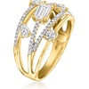 image:imageRossSimons 100 ct tw LabGrown Diamond Highway Ring in 18kt Gold Over SterlingDiamond