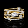 image:imageRossSimons 100 ct tw LabGrown Diamond Highway Ring in 18kt Gold Over SterlingDiamond