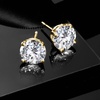image:imageRossSimons 100 ct tw LabGrown Diamond Stud Earrings in 18kt Gold Over Sterling