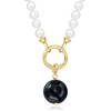 image:imageRossSimons 14mm Onyx Bead Charm in 18kt Gold Over Sterling