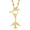 image:imageRossSimons 18kt Gold Over Sterling Airplane Charm