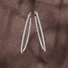 image:imageRossSimons 200 ct tw Diamond InsideOutside Hoop Earrings in Sterling Silver