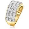 image:imageRossSimons 200 ct tw Round and Baguette Diamond Ring in 14kt Yellow GoldDiamond