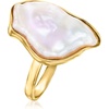 image:imageRossSimons 2022mm Cultured Keshi Pearl Ring in 18kt Gold Over Sterling Size 8