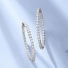 image:imageRossSimons 500 ct tw Diamond InsideOutside Hoop Earrings in 14kt White Gold
