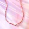 image:imageRossSimons 859mm Cultured Pearl and 4mm Pink Coral Bead Necklace With 18kt Gold Over Sterling20 Inches