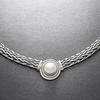image:imageRossSimons 8mm Cultured Pearl Flat WheatChain Necklace in Sterling Silver180 Inches