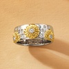 image:imageRossSimons Diamond Sunflower Ring in Sterling Silver and 18kt Gold Over SterlingDiamond
