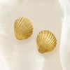 image:imageRossSimons Italian 18kt Gold Over Sterling Seashell Earrings
