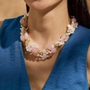 image:imageRossSimons MotherOfPearl 46mm Multicolored Cultured Pearl and 43000 ct tw MultiGemstone Bead Torsade Necklace With Sterling Silver 19 inches