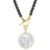 image:imageRossSimons MotherOfPearl Moon Charm in 18kt Gold Over Sterling