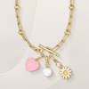 image:imageRossSimons Pink Jade Heart Charm in 18kt Gold Over Sterling