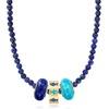 image:imageRossSimons Tonal Blue Enamel Fish Bead Charm in 18kt Gold Over Sterling