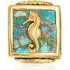 image:imageRossSimons Turquoise Sea Life Bead Charm in 18kt Gold Over Sterling