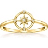 image:imagePure Collection by RossSimons Diamond Compass Ring in 14kt Yellow GoldDiamond
