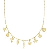 image:imagePure Collection by RossSimons Italian 18kt Gold Over Sterling Sea Life Charm Necklace 16 inches