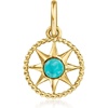 image:imagePure Collection by RossSimons Turquoise Nautical Star Charm in 14kt Yellow Gold