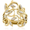 image:imageRossSimons 010 ct tw Diamond Leaf Ring in 14kt Yellow GoldDiamond