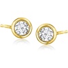 image:imageRossSimons 020 ct tw BezelSet LabGrown Diamond Stud Earrings in 18kt Gold Over Sterling