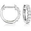 image:imageRossSimons 025 ct tw LabGrown Diamond Hoop Earrings in Sterling Silver