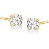 image:imageRossSimons 025 ct tw LabGrown Diamond Stud Earrings in 18kt Gold Over Sterling