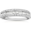 image:imageRossSimons 050 ct tw Baguette and Round Diamond Ring in Sterling SilverDiamond