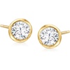image:imageRossSimons 050 ct tw BezelSet Diamond Stud Earrings in 14kt Yellow Gold
