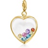 image:imageRossSimons 060 ct tw MultiGemstone Heart Charm in 18kt Gold Over Sterling