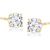 image:imageRossSimons 075 ct tw LabGrown Diamond Stud Earrings in 18kt Gold Over Sterling