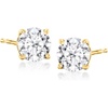 image:imageRossSimons 100 ct tw LabGrown Diamond Stud Earrings in 18kt Gold Over Sterling