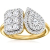 image:imageRossSimons 110 ct tw Diamond Toi Et Moi Ring in 18kt Gold Over SterlingDiamond