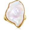 image:imageRossSimons 2022mm Cultured Keshi Pearl Ring in 18kt Gold Over Sterling Size 8
