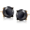 image:imageRossSimons 300 ct tw Black Diamond Stud Earrings in 14kt Yellow Gold