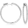 image:imageRossSimons 300 ct tw Diamond InsideOutside Hoop Earrings in Sterling Silver