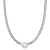 image:imageRossSimons 8mm Cultured Pearl Flat WheatChain Necklace in Sterling Silver160 Inches