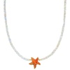 image:imageRossSimons Opal Bead Necklace With Coral Starfish in 18kt Gold Over Sterling 18 inches