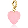 image:imageRossSimons Pink Jade Heart Charm in 18kt Gold Over Sterling
