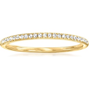 image:imageRossSimons 010 ct tw Diamond Ring in 18kt Gold Over SterlingDiamond