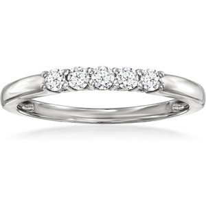 image:imageRossSimons 020 ct tw LabGrown Diamond 5Stone Ring in Sterling SilverDiamond