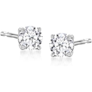 image:imageRossSimons 025 ct tw LabGrown Diamond Stud Earrings in Sterling Silver