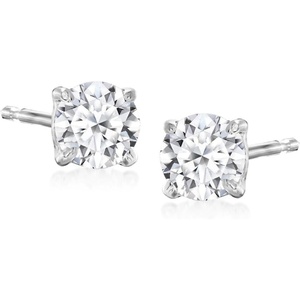 image:imageRossSimons 050 ct tw LabGrown Diamond Stud Earrings in Sterling Silver