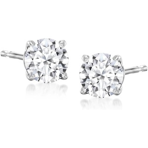 image:imageRossSimons 075 ct tw LabGrown Diamond Stud Earrings in Sterling Silver