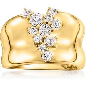 image:imageRossSimons 080 ct tw ScatteredDiamond Ring in 14kt Yellow GoldDiamond