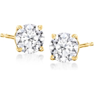 image:imageRossSimons 100 ct tw LabGrown Diamond Stud Earrings in 18kt Gold Over Sterling