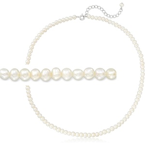 image:imageRossSimons 3545mm Cultured Pearl Choker Necklace With Sterling Silver 14 inches
