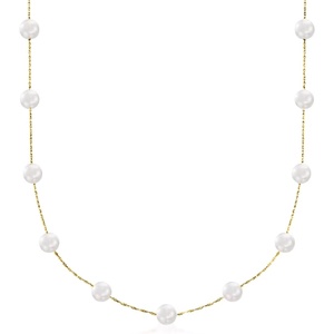 image:imageRossSimons 665mm Cultured Pearl Station Necklace240 Inches